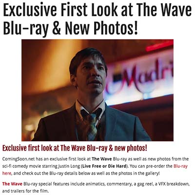 Exclusive First Look at The Wave Blu-ray & New Photos!